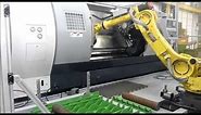 Robot Fanuc R2000 Machine Tending Lathe
