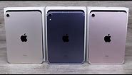 iPad Mini 6 - Pink vs Purple vs Starlight Color Comparison