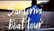 Santorini boat tour | catamaran sunset cruise Luxury, Greece 🇬🇷