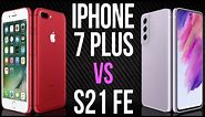 iPhone 7 Plus vs S21 FE (Comparativo)