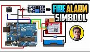 GSM Based Fire Alarm System | Flame Sensor Arduino SIM800L