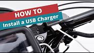 How to install a motorcycle USB charger