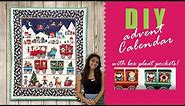 How to sew an Advent Calendar panel with pleated pockets