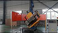 How Yaskawa robot working with rotary welding table