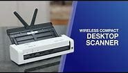 Brother ADS-1250W Wireless, Compact, Portable Desktop Scanner