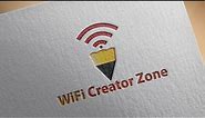 Wi-Fi Creator Zone Logo Design | Illustrator Tutorial | Shakil Ahmed | SR Graphics Point BD |