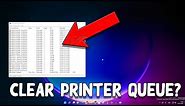 How To Clear The Printer Queue - Windows 11