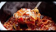 Easy Slow Cooker Lasagna Soup