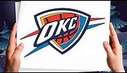 🆕How To Draw The Oklahoma City Thunder Logo | How To Draw Okc Logo Top Video