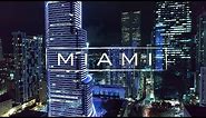 Miami, Florida By Night | 4K Drone Footage