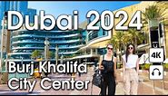 Dubai 🇦🇪 Amazing Burj Khalifa, City Center [ 4K ] Walking Tour