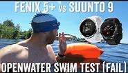 Fenix 5 Plus vs Suunto 9: Openwater Swim Shootout (Failboat)