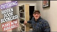 Hidden Door Bookshelf | Outswing | Update: Plans AVAILABLE NOW!