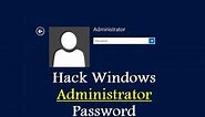 How To Hack Windows Administrator Password using CMD / Command Prompt | Windows 10, 7, 8