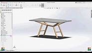 How to Create your own Fantastic Dining Table.| 3D Model on Solidworks | DESIGN BY - GYANJEET RAJ |