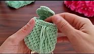 SUPERB BEAUTIFUL 😉 How to make a Cute Crochet Mini Backpack Keychain - Step by Step