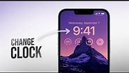 How to Change Clock Widget on iPhone Lock Screen (Full Guide)