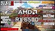 RX 6500 XT + i5 10400 - Test in 25 Games