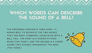 12 Words To Describe The Sound Of A Bell (Onomatopoeia)