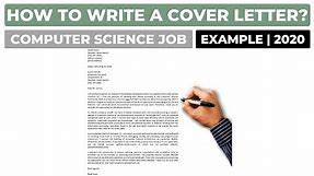 How To Write a Cover Letter For a Job In Computer Science? | Example