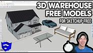 GETTING STARTED with SketchUp Free - Lesson 5 - Free Models from the 3D Warehouse