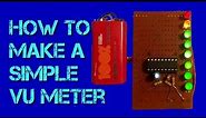 A simple audio power meter(VU Meter)