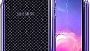 tech21 Protective Samsung Galaxy S10e Case Thin Patterned Back Cover with FlexShock - Evo Check - Ultra Violet