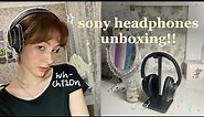 unboxing & review sony wh-ch720n headphones, noise cancelling + affordable 🎧🖤