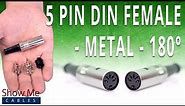 How To Install The 5 Pin DIN Female Solder Connector (180° Style) - Metal