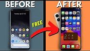 How to Turn Android into an iPhone 14 COMPLETELY! (no root)