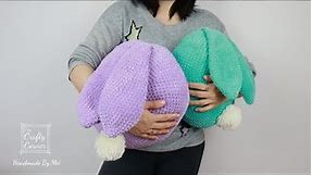 Crochet Easter Bunny Cushion // Crochet A Perfect Round Circle