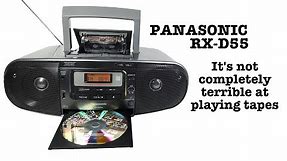 REVIEW: Panasonic RX-D55 - Possibly the last half-decent Cassette Boombox...in the world