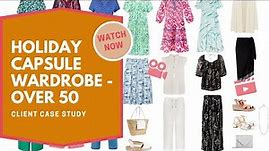Holiday capsule wardrobe for women over 50