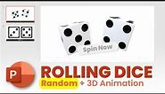 ROLLING DICE in PowerPoint (Random + 3D Animations) | PowerPoint Tutorial (Free Download)