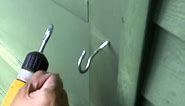 Fastest Way to Install Large Metal Hook in Wood