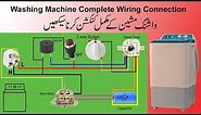 Washing Machine 6 Wire Timer Connection And Copmlete Washing Machine Wiring Diagram