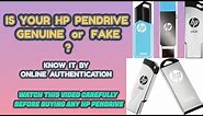 How to know whether your HP Pendrive is genuine or not ? 🧐 || USB Pendrive HP || Original or Fake 🤷