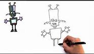 How to draw a cute robot / funny robot drawing ❄️Drawing and coloring Step by Step with Agi ❄️ Easy
