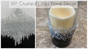 Crushed glass DIYs | Bling Abstract Art | Z Gallerie inspired