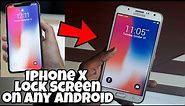 Make Iphone X Lock Screen On Any Android !! without root