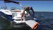 Folding the REEF HEX Mat From the Boat // How-To fold your inflatable mat while on the water