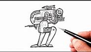 How to draw a Military Robot