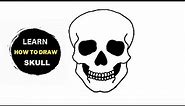 How To Draw A Skull Step By Step For Beginners Easy | Skull Outlines
