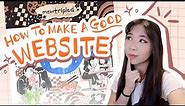 How to Make an Art Portfolio Website *cute + aesthetic*