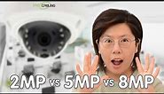 CCTV Security Cameras Comparison: 2MP VS 5MP VS 8MP(4K)