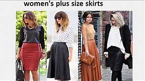 5 Amazing must try! Looks with women's plus size skirts