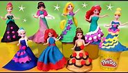 PLAY DOH Sparkle dresses 8 Disney Princess Magiclip dolls Elsa Anna Glitter Glider Ariel Rapunzel