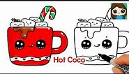 How to Draw Hot Chocolate 🎄Cute Christmas Winter Art