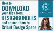 How to download your files from DesignBundles and upload them to Cricut Design Space on a Mac or PC