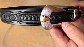 Ranger Style custom leather belt